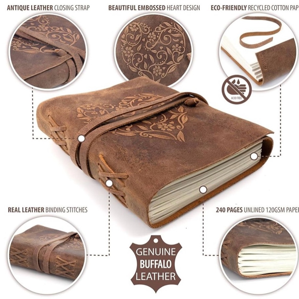 MOONSTAR HANDMADE LEATHER JOURNAL NEW